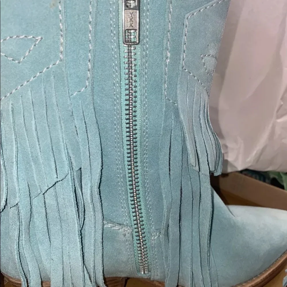 - Free people new boots “lawless” fringe boots suede 7 - Picture 3 of 8